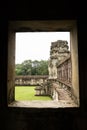 Angkor Wat complex temple in Cambodia. Window detail Royalty Free Stock Photo