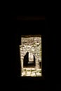 Angkor Wat complex temple in Cambodia. Window detail Royalty Free Stock Photo