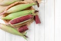 Siam Ruby Queen Corn on wood background