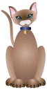 Siamese Cat Illustration Royalty Free Stock Photo