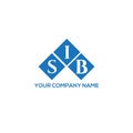 SIb letter logo design on WHITE background. SIb creative initials letter logo Royalty Free Stock Photo