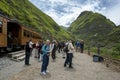 Sibambe Station in Ecuador looking towards DevilÃ¢â¬â¢s Nose.