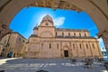 Sibenik cathedral of st James square view, UNESCO world heritage site Royalty Free Stock Photo