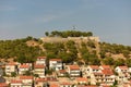 Sibenik cityscape with St. John`s fortress, Croatia Royalty Free Stock Photo