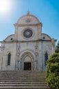 Cathedral St James of Sibenik - built in 1432-1555 at town ÃÂ ibenik Royalty Free Stock Photo