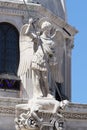 Sibenik, Croatia - July 13, 2022: : Statue on Cathedral of St. Jacob in Sibenik