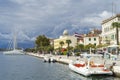 Sibenik, Croatia, October 10 2017, Cloudy sky over the city, Nice warm autumn day at Adriatic Sea Royalty Free Stock Photo