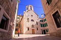 Sibenik, Croatia, old city center and Catholic church