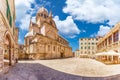 Sibenik old town with St James cathedral, Croatia Royalty Free Stock Photo