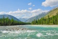 Siberia. Altai. View on green valley