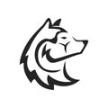 Siberian Husky Logo template Isolated. Brand Identity. Icon Abstract Vector graphic