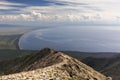 Siberian lake Baikal seen from Svyatoy Nos peninsula Royalty Free Stock Photo