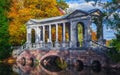 The Siberian marble gallery - marmoreal bridge in the landscape park of Tsarskoe Selo