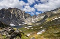 Siberian mountain tundra on summer afternoon