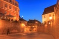 Sibiu at the blue hour, Romania Royalty Free Stock Photo