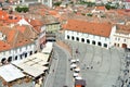 Sibiu city aerial view