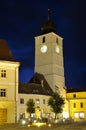 Sibiu at night Royalty Free Stock Photo