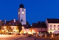 Sibiu - night view Royalty Free Stock Photo