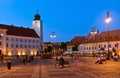 Sibiu - night view Royalty Free Stock Photo