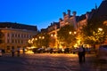 Sibiu - night view Royalty Free Stock Photo