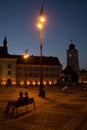 Sibiu - Night view Royalty Free Stock Photo