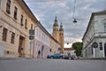 The Sibiu old town with impressive medieval historical buildings.