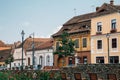 Sibiu old town street in Romania