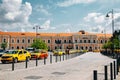 Sibiu railway station square in Sibiu, Romania