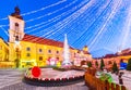 Sibiu, Romania, Christmas Market in Transylvania Royalty Free Stock Photo