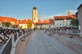 Sibiu, Romania.City Hall and Brukenthal palace.