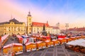 Sibiu, Romania. Christmas Market Royalty Free Stock Photo