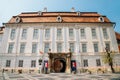 Brukenthal National Museum at Piata Mare Large Square in Sibiu, Romania Royalty Free Stock Photo