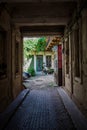 Courtyard on Nicolae Balcescu Street in Old Town of Sibiu