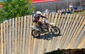 SIBIU, ROMANIA - JULY 18: Raul Lasvignes Martin competing in Red Bull ROMANIACS Hard Enduro Rally with a team pantaniacs motorcy