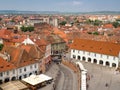 Sibiu, Romania. Large Square Piata Mare Royalty Free Stock Photo