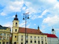 Sibiu town hall and city center