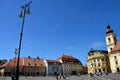 Sibiu Transylvania plaza Royalty Free Stock Photo