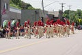 Sibley Band Entertains Crowd at Mendota Parade Royalty Free Stock Photo