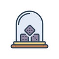 Color illustration icon for Sic, thus and thereby
