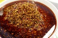 Sichuan chili oil Royalty Free Stock Photo