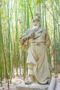 Huang Zhong Statue at Zhaohua Ancient Town. a famous historic site in Guangyuan, Sichuan, China. Royalty Free Stock Photo