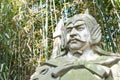 Huo Jun Statue at Zhaohua Ancient Town. a famous historic site in Guangyuan, Sichuan, China. Royalty Free Stock Photo