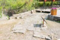 Jinniu Path Site of Qianfoya Scenic Area. a famous the Ancient Jianmen Shu Road in Guangyuan, Sichuan, China. Royalty Free Stock Photo