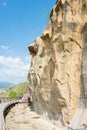 Jinniu Path Site of Qianfoya Scenic Area. a famous the Ancient Jianmen Shu Road in Guangyuan, Sichuan, China.