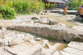 Jinniu Path Site of Qianfoya Scenic Area. a famous the Ancient Jianmen Shu Road in Guangyuan, Sichuan, China.