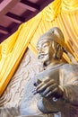 Statue of Emperor Gaozong at Huangze Temple. a famous historic site in Guangyuan, Sichuan, China.