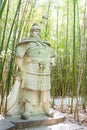 Wei Yan Statue at Zhaohua Ancient Town. a famous historic site in Guangyuan, Sichuan, China. Royalty Free Stock Photo