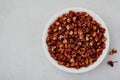 Sichuan pepper. Chinese pepper Zanthoxylum schinifolium in bowl, top view Royalty Free Stock Photo