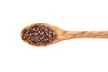 Sichuan pepper in a wooden spoon Royalty Free Stock Photo