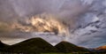 Sichuan Province, China Xinduqiao mountain road Sunset